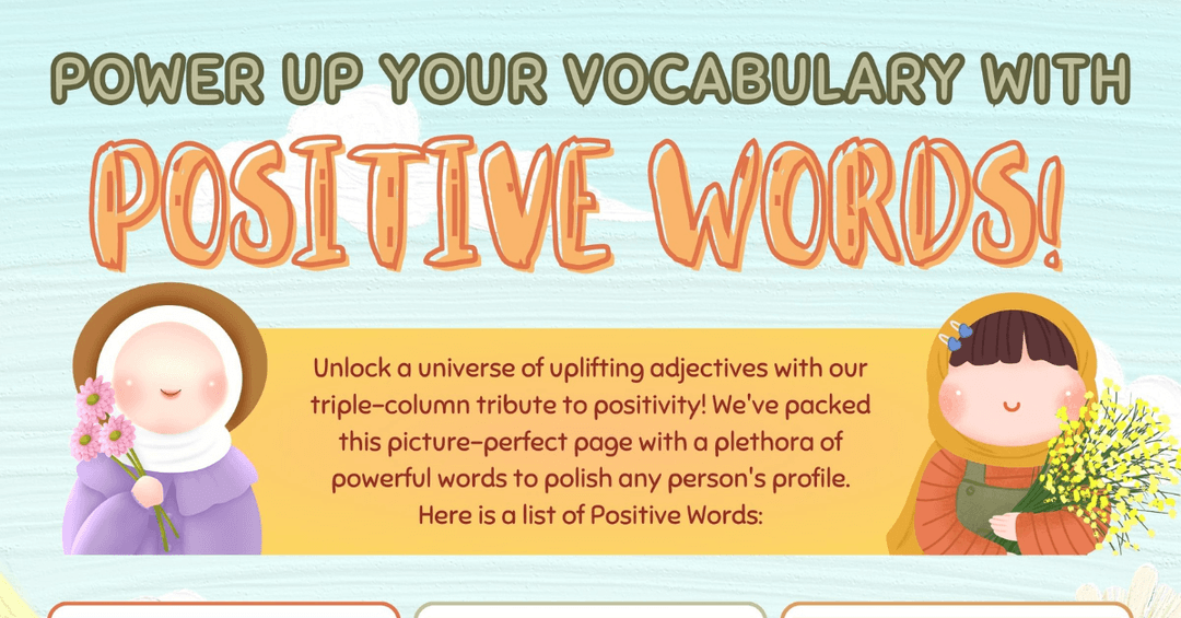 Positive Descriptive Words to Elevate Your Conversations